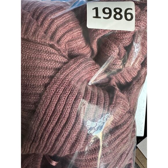 LOFT One Size Dusty Rose Pink Sweater Long Open Front Cardigan Sweater Vest - Picture 7 of 7